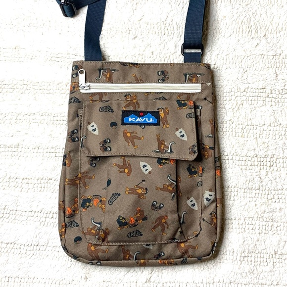 Kavu Sasquatch Bigfoot For Keeps Crossbody Purse Bag - Picture 2 of 12